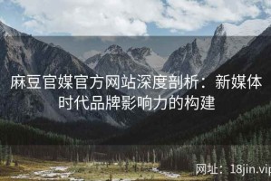 麻豆官媒官方网站深度剖析：新媒体时代品牌影响力的构建