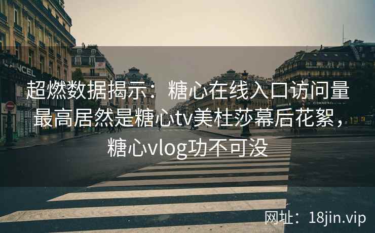 超燃数据揭示：糖心在线入口访问量最高居然是糖心tv美杜莎幕后花絮，糖心vlog功不可没
