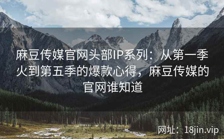 麻豆传媒官网头部IP系列：从第一季火到第五季的爆款心得，麻豆传媒的官网谁知道